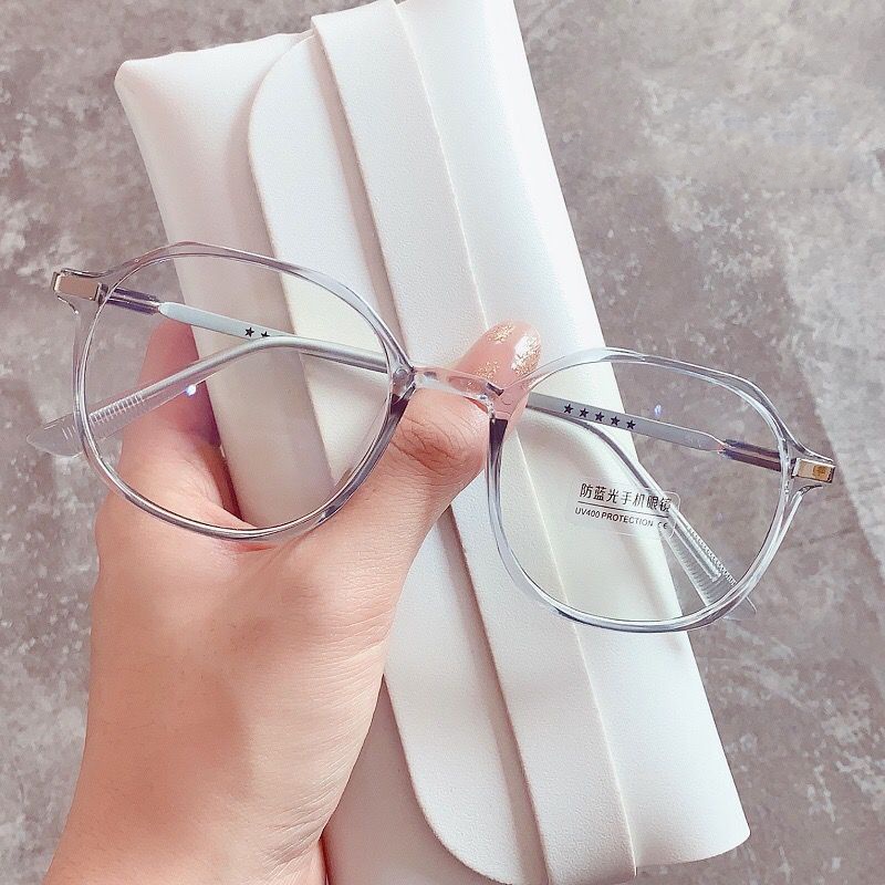 Gọng kính giả cận nữ gọng kính cận chống ánh sáng xanh bảo vệ mặt trẻ trung thời trang - VT12