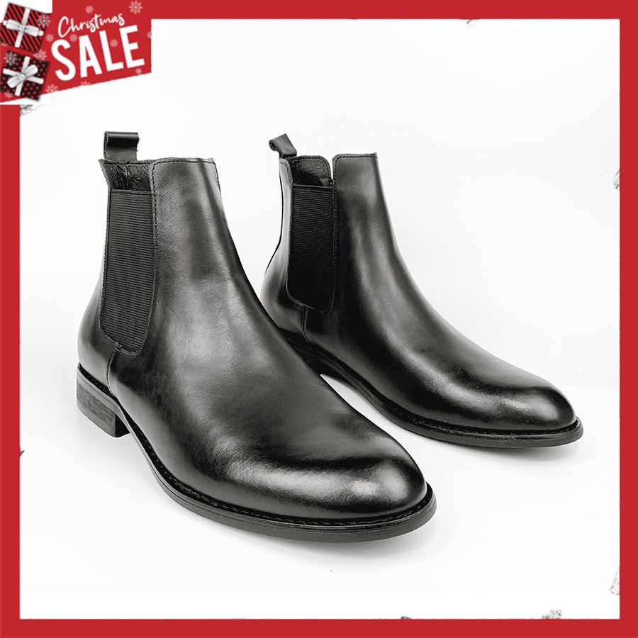 [ Bán lỗ xin 5⭐] Chelsea Boot da bò 100% cao cấp tặng kèm lót tăng chiều cao và tất tăng chiều cao 6cm