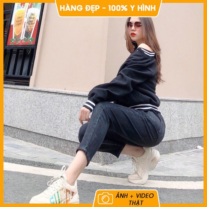 Quần bò nữ ❤️ 𝐇𝐚̀𝐧𝐠 𝐜𝐚𝐨 𝐜𝐚̂́𝐩 ❤️ Quần jean nữ dáng baggy, kéo dài chân, co giãn 4 chiều thoải mái, hot trend 2021 | BigBuy360 - bigbuy360.vn