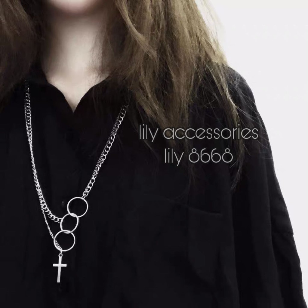 dây chuyền vòng cổ dây xích thánh giá cho nam và nữ unisex