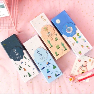Hộp bút gấp gọn có gương