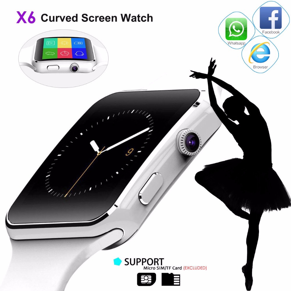 Đồng hồ thông minh X6 màn hình cảm ứng hệ điều hành Android & iOS