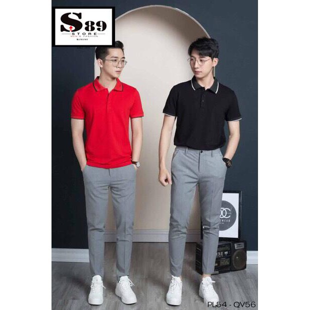 Aó phong polo nam phong cách hàn kẻ viền cổ tay - chất liệu gai cá sấu - ACS | BigBuy360 - bigbuy360.vn