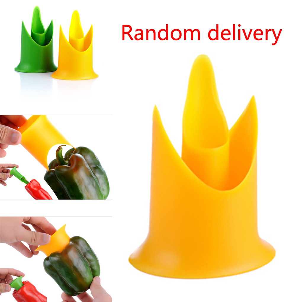 Set 2 dụng cụ hỗ trợ lấy lõi hạt trái ớt chuông nhanh chóng đa năng
