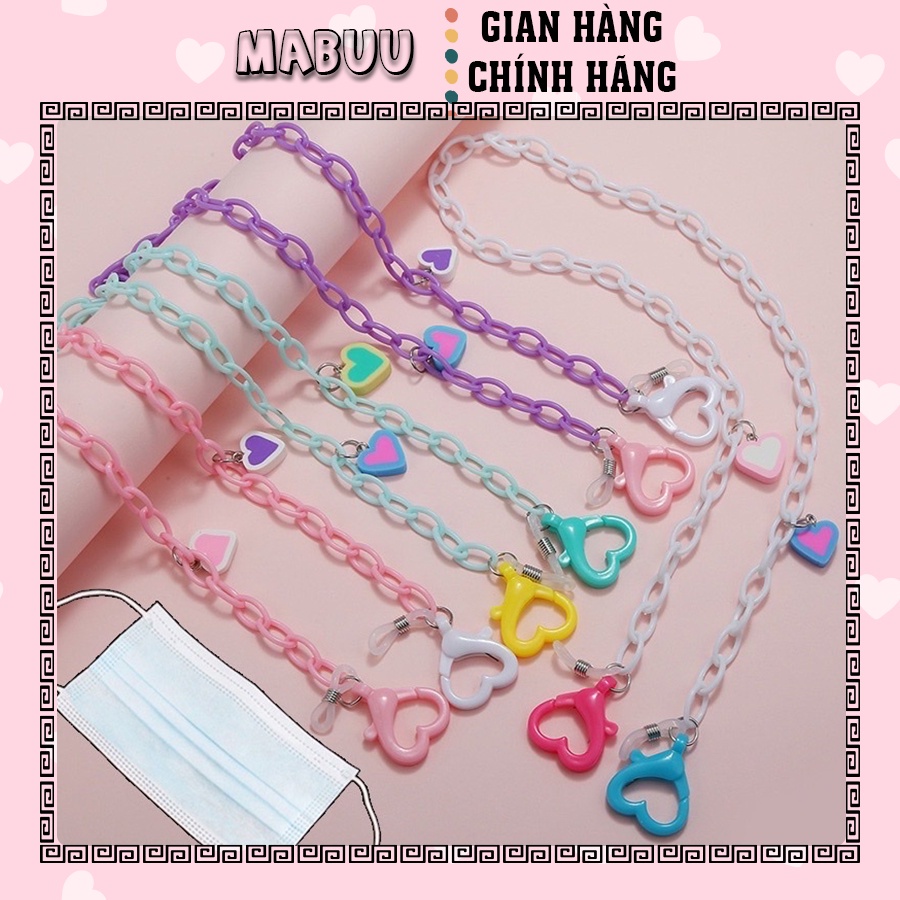 Dây Đeo Khẩu Trang Chống Thất Lạc Kiểu Dáng Dễ Thương