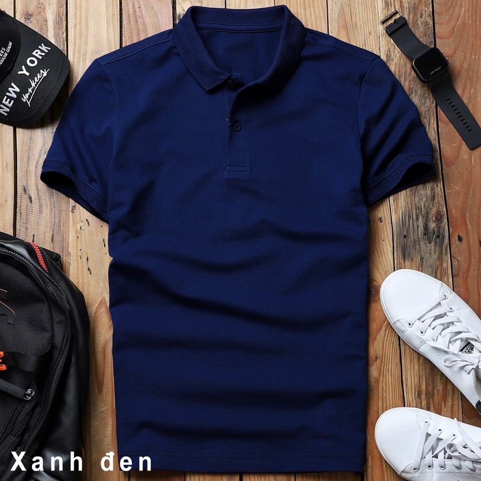 [SALE 50%] Áo thun nam ngắn tay POLO - Áo có cổ vải cotton co dãn cao cấp, thấm hút mồ hôi - không phai màu xù lông