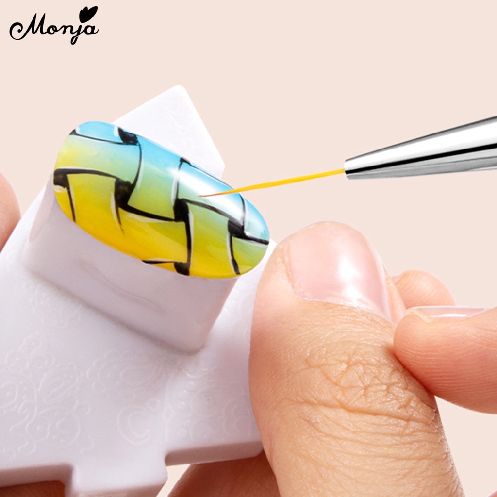 Set 3 cọ vẽ đường nét trang trí móng tay nghệ thuật MONJA chuyên dụng