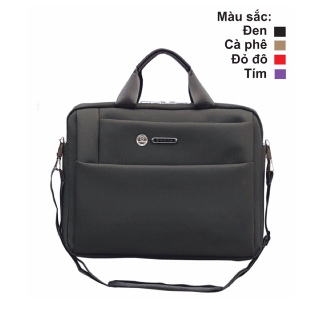 Cặp ngang xốp màu siêu nhẹ THỦ ĐÔ VÀNG cỡ nhỏ mã 143 cho sinh viên, công sở đựng máy tính laptop