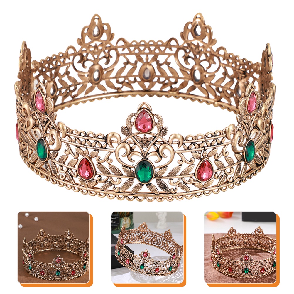 Vương Miện Hóa Trang Vua Phong Cách Vintage Cho Nam