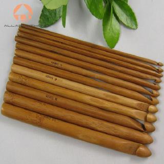 Bộ 12 que đan móc len bằng tre