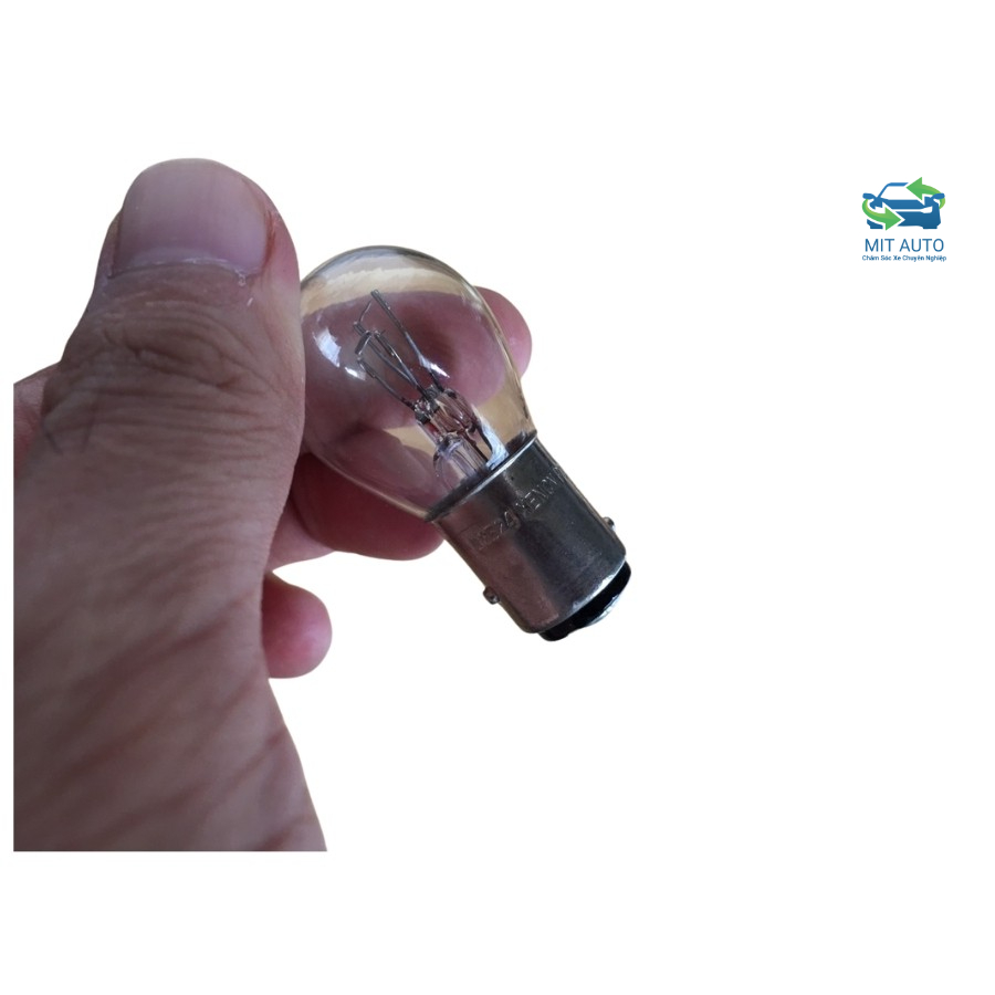 Bóng đèn phanh đèn thắng đèn hậu ô tô xe máy chân cài 2 tóc 12V P21/5W