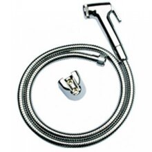 Vòi xịt bồn cầu toto TVCF201,dây xịt inox và đầu xịt nhựa mạ crom sáng bóng chính hãng.