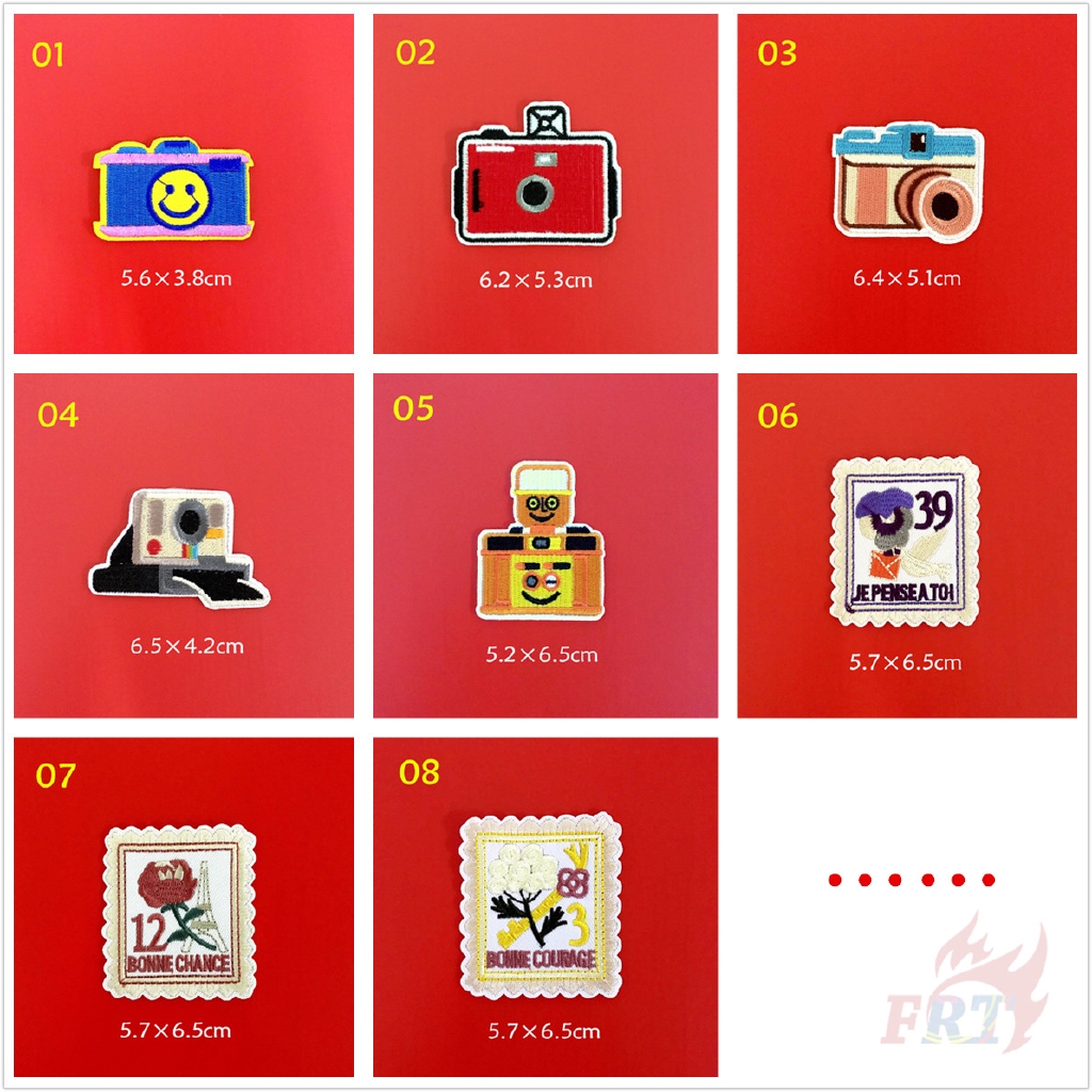 Nhập WAFACB01 giảm 10K_ Sticker ủi thêu hình máy ảnh（☸ INS - Camera &amp; Stamps Patch ☸）