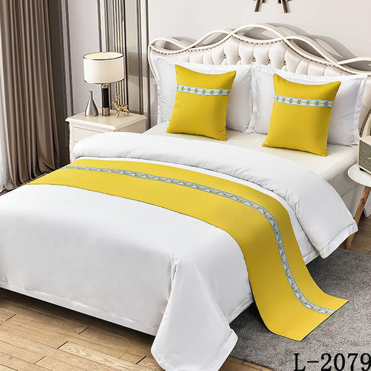Khăn trải giường màu trơn phong cách hiện đại cao cấp cho khách sạn | BigBuy360 - bigbuy360.vn
