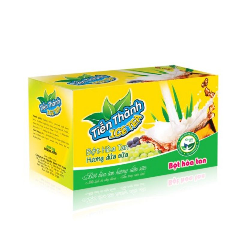 Hộp 24 gói trà hoa tan Tiến Thành các hương vị