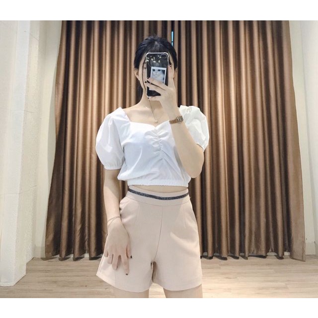 Quần đùi nữ đai nhũ 3 màu - Quần soóc nữ cạp cao co giãn tốt - Chan Chan Store | BigBuy360 - bigbuy360.vn