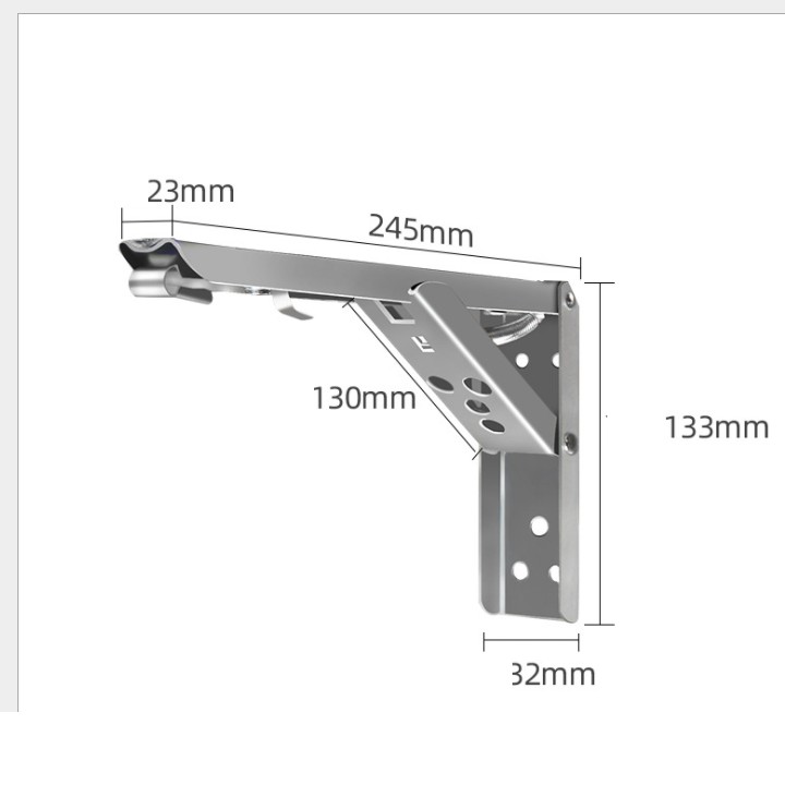 Bộ 2 bản lề gập INOX 304 chịu tải 60kg | BigBuy360 - bigbuy360.vn