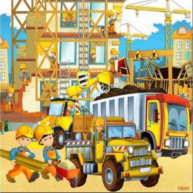 Tranh ghép gỗ 100 mảnh dạng tấm cho bé