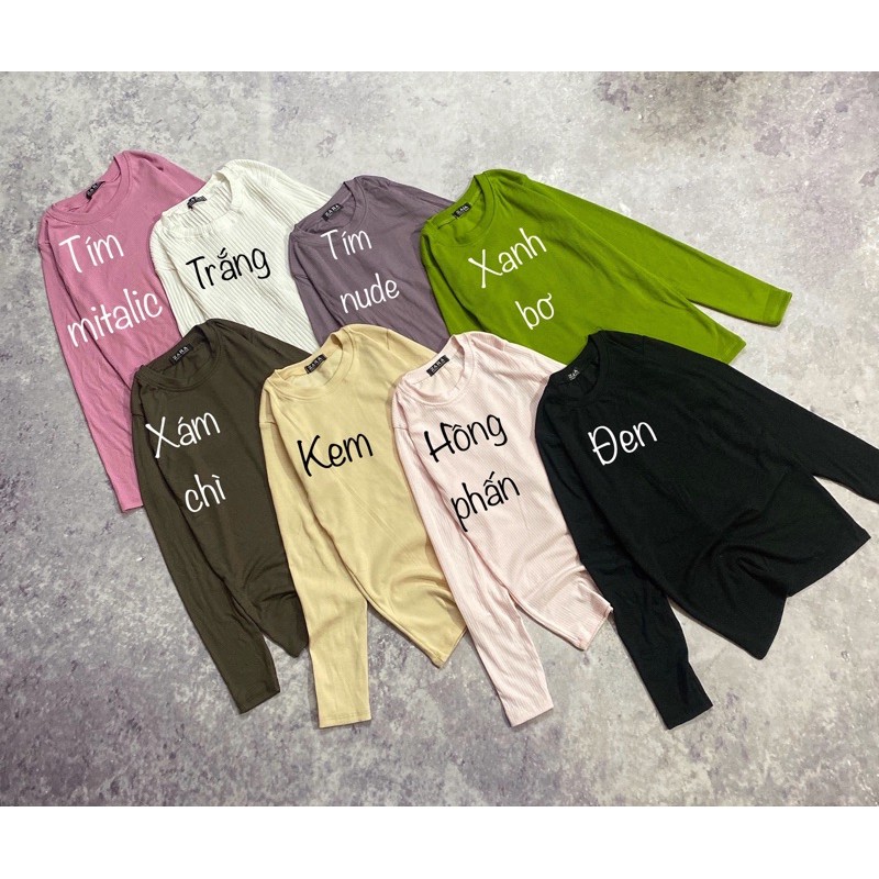 [Mã 11FASHIONSALE1 giảm 10K đơn 50K] Áo thun body CỔ TRÒN - TAY DÀI | BigBuy360 - bigbuy360.vn