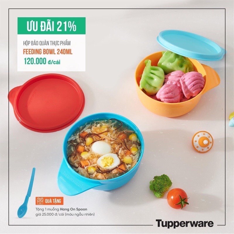 Tô Bảo quản thực phẩm TUPPERWARE Twinkle Feeding Bowl 240 ml