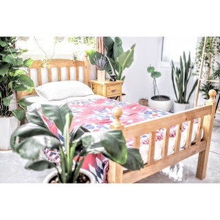 Giường gỗ thông xuất khẩu 1mx2m, 1m4x2m (hình thật)