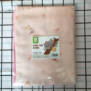 khăn tắm xô in hình thú Mipbi