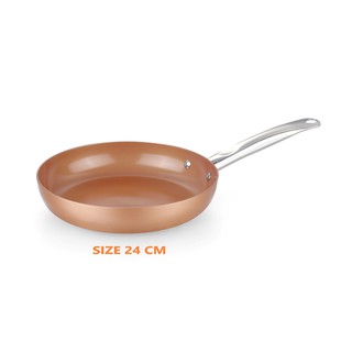 Chảo chiên super chef hợp kim tráng men đáy từ 24cm