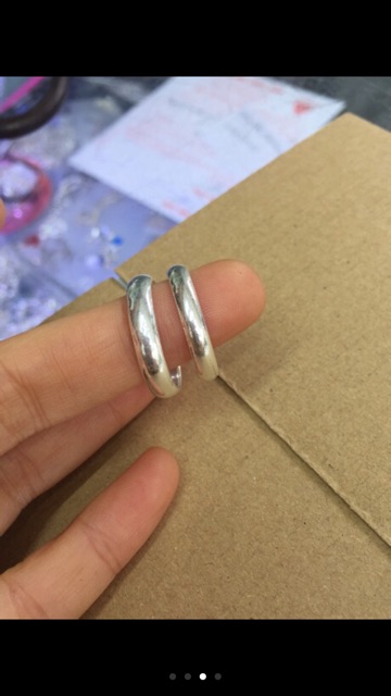 Nhẫn bạc tròn trơn