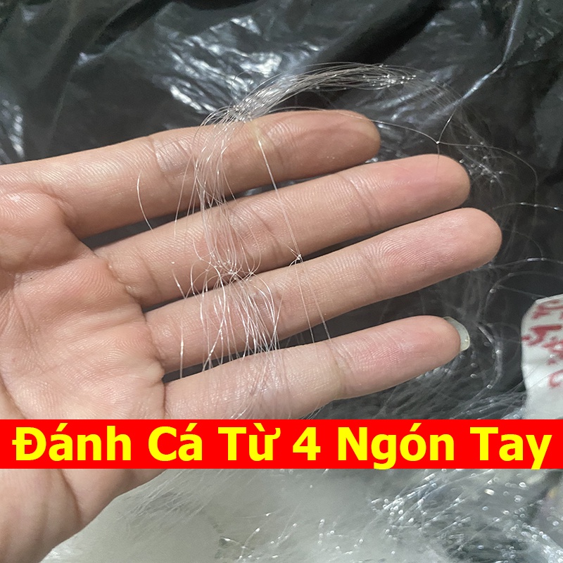 Lưới Đánh Cá, Bắt Cá 3 Màn - Cao 1m Dài 75m Mắt Lưới Then 4(8cm)