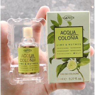 [Mẫu thử mini] Nước hoa unisex No 4711 Acqua Colonia Lime & Nutmeg EDC Mini 8 ml