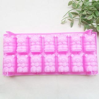 Khuôn thạch trà sữa, khuôn rau câu, khuôn kẹo dẻo hình gấu - 14 viên
