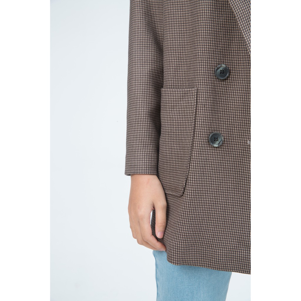 [NHẬP WABRTL5 GIẢM 10% TỐI ĐA 50K ĐH 250K ]Áo Vest nữ họa tiết kẻ IVY moda MS 71B7717