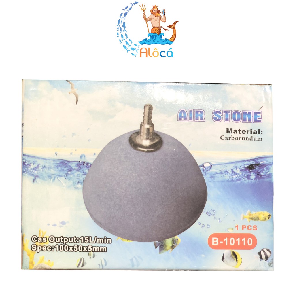 Quả sủi oxy hình nón phi 6 cm, 8 cm, 10 cm cho bể cá cảnh, hồ cá Koi