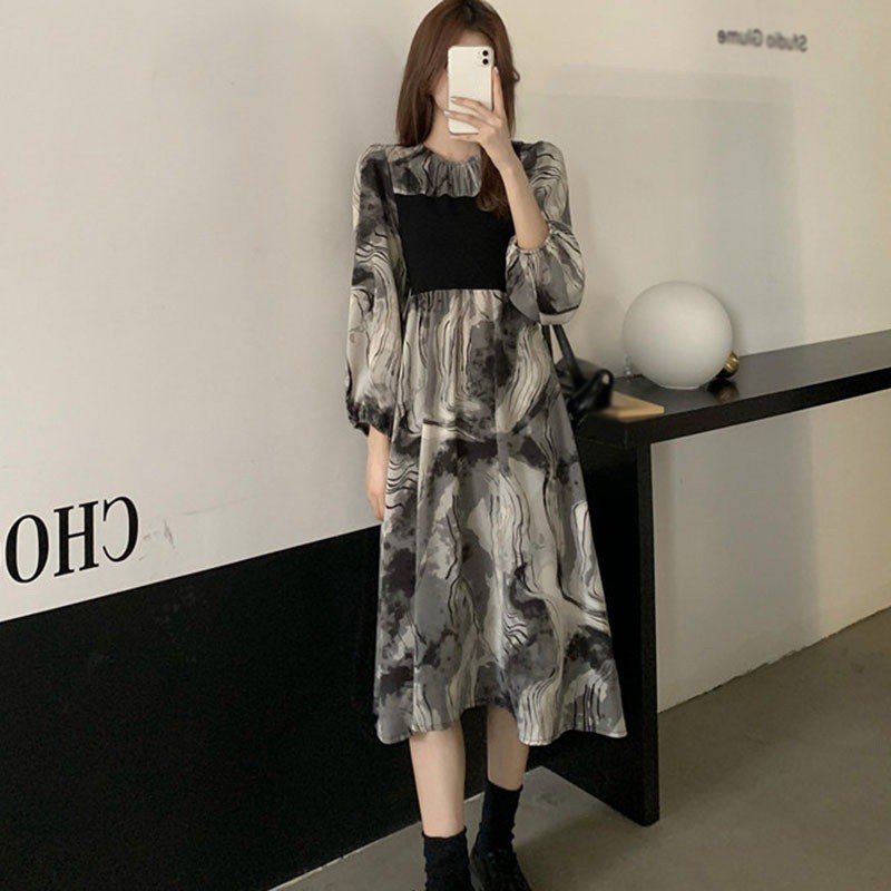 Đầm Tay Dài Kiểu Dáng Retro Thời Trang Cho Nữ | BigBuy360 - bigbuy360.vn
