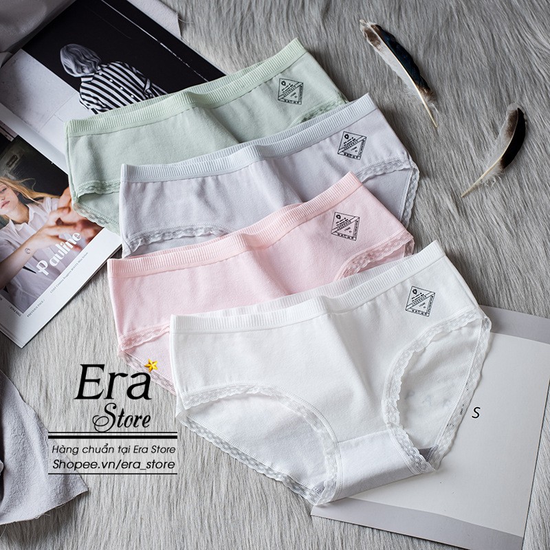 SALE LỚN XẢ KHO Quần Lót nữ thông hơi thoáng khí Có Túi Zip, tặng móc khóa xinh xắn 06