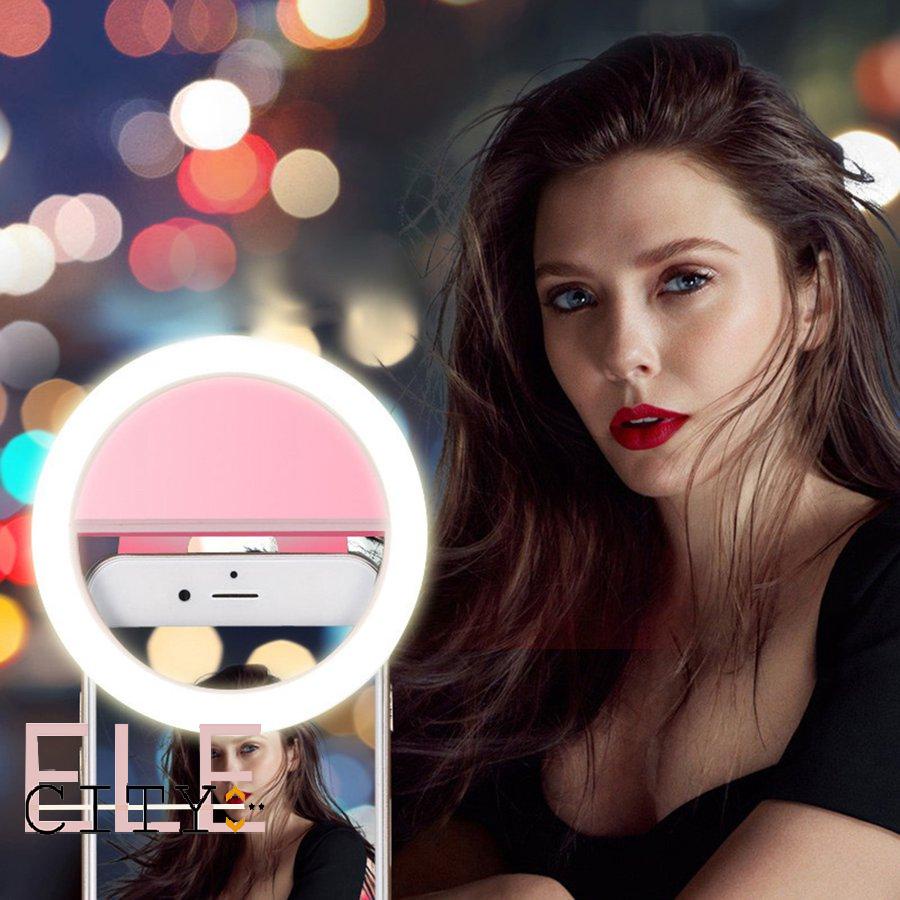 ✨ELE✨ LED Selfie Ring Light Supplementary Lighting Night Darkness Selfie Enhancing Fill Light For Phones Beauty Light