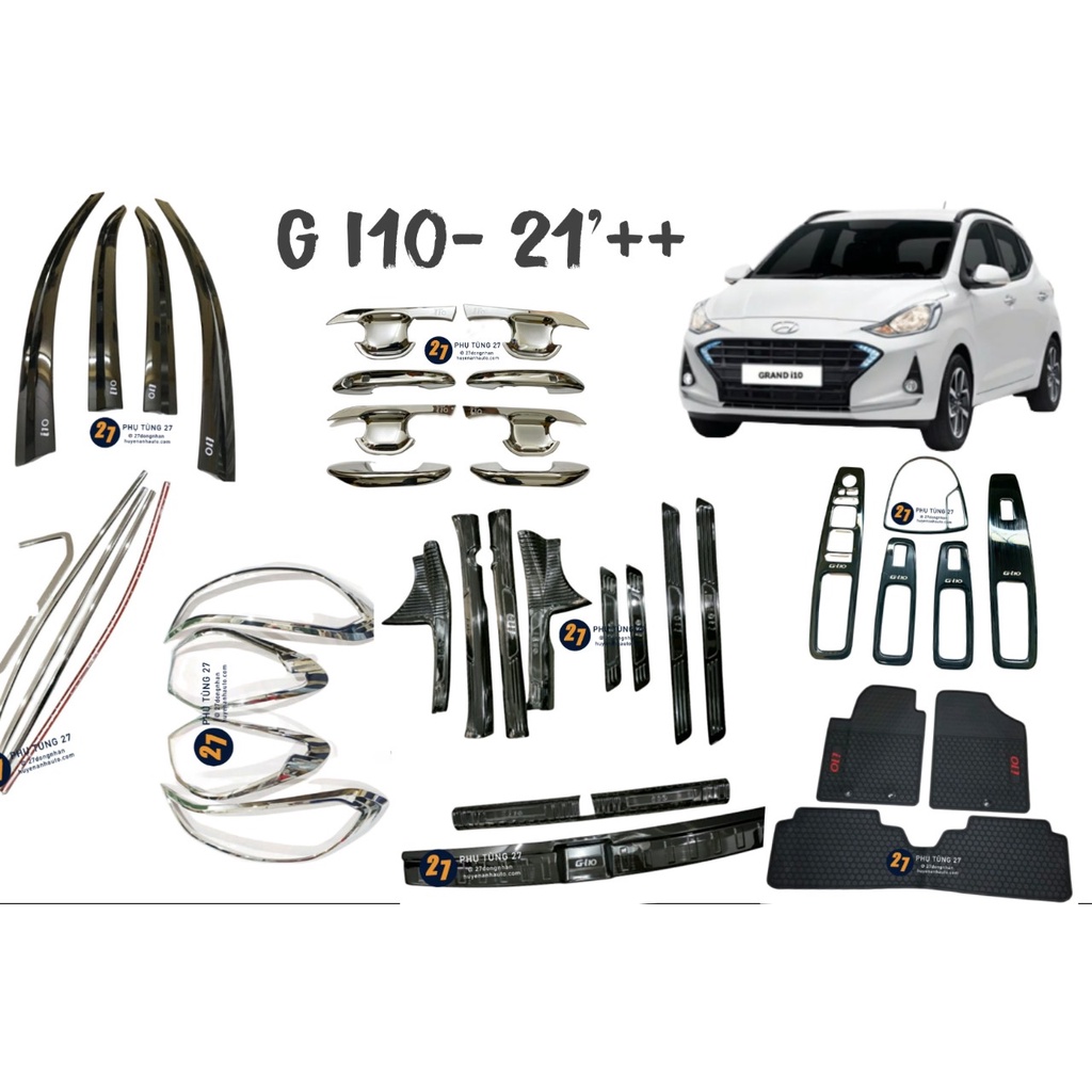 Combo phụ kiện cho xe Hyundai G-i10 2022