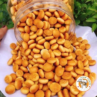 Bánh hạt ngọc vian foods bánh nút bánh quy giòn thơm bơ mặn mặn béo béo không cay lon 250gr