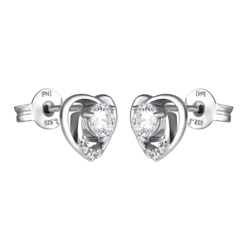 Bông tai Bạc đính đá CZ PNJSilver XMXMK000114