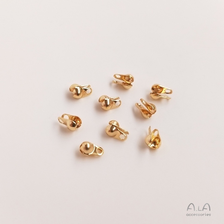 Set 10 Khóa Cài Túi Xách / Vòng Tay / Mũ Nồi Bằng Đồng Mạ Vàng 14K diy