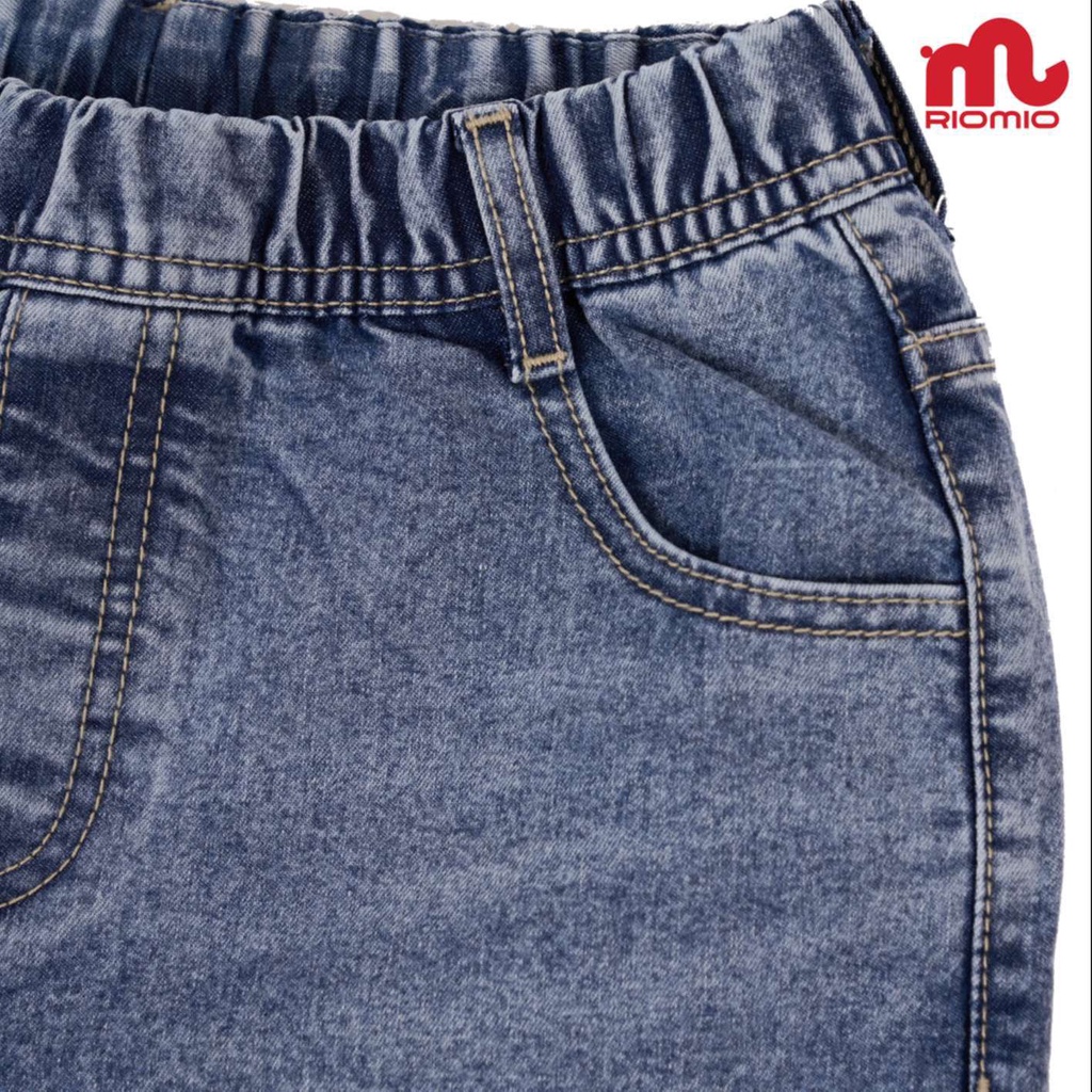 Quần jean bé trai RIOMIO ống suông chất liệu Denim Cotton thoải mái - RM057