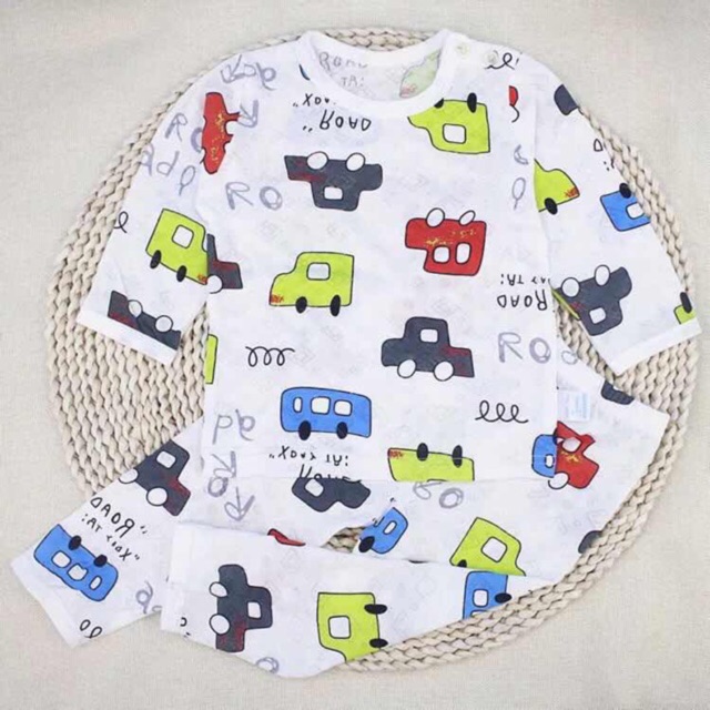 [10-18kg] SALE Bộ cotton giấy CAO CẤP tay dài thông hơi Quảng Châu xuất Nhật cho bé trai và bé gái