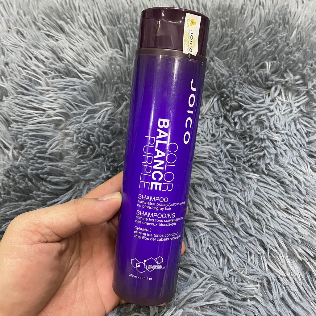 🇺🇸 Dầu gội cân bổ sung sắc tố tím và khử ánh vàng cho tóc nhuộm Tone lạnh Joico Balance Purple Shampoo 300ml