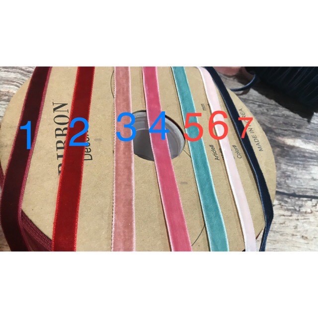 4m ruy băng nhung 1cm