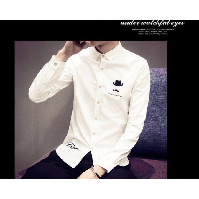 [MẪU MỚI] Sơ mi nam dài tay họa tiết