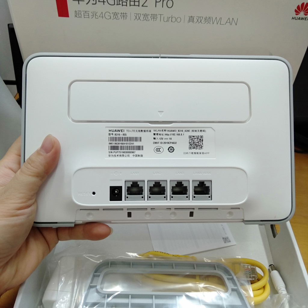 [Giao hàng 1h - Hà Nội] 4G Huawei B316-855 B316 tốc độ 150Mbps. Wifi 2 chuẩn AC 1167Mbps. 64 kết nối (B316) | BigBuy360 - bigbuy360.vn
