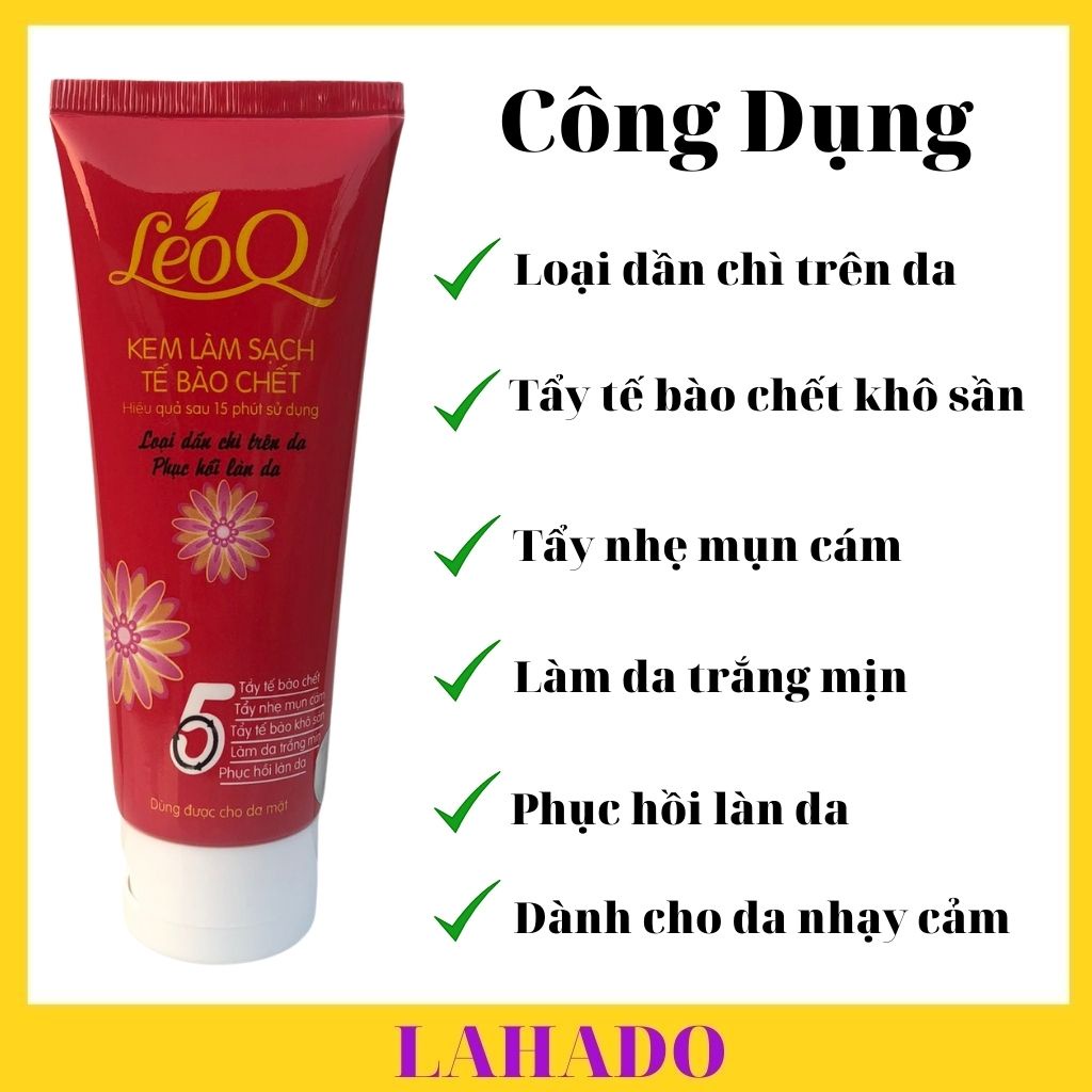 Tẩy tế bào chết body, tẩy da chết mặt toàn thân LeoQ 80g