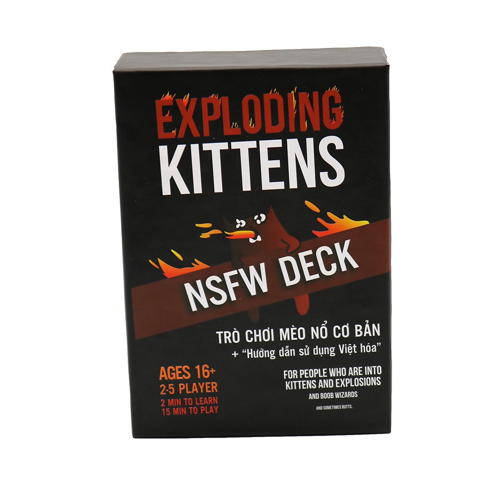 Mèo nổ đen Exploding Kittens NSFW Deck - Phiên bản Black Limited