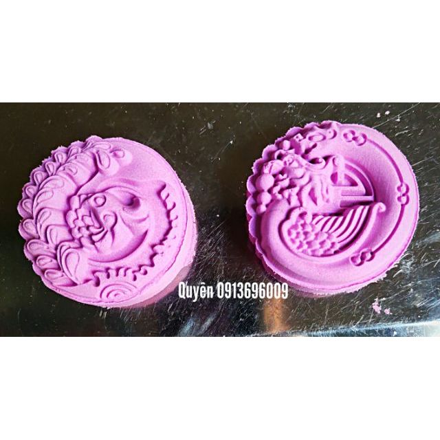 Khuôn lò xo trung thu 2020 Song Phụng 2 mặt 1 nhấn size 65g