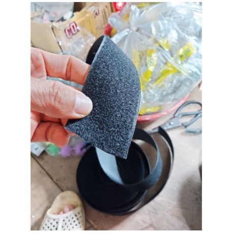 Băng dính gai, sợi bông 5cm x 5M, màu đen